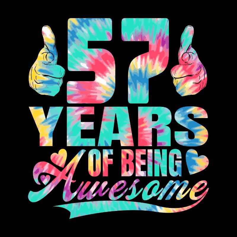 57e anniversaire ou anniversaire 57 ans d’existence