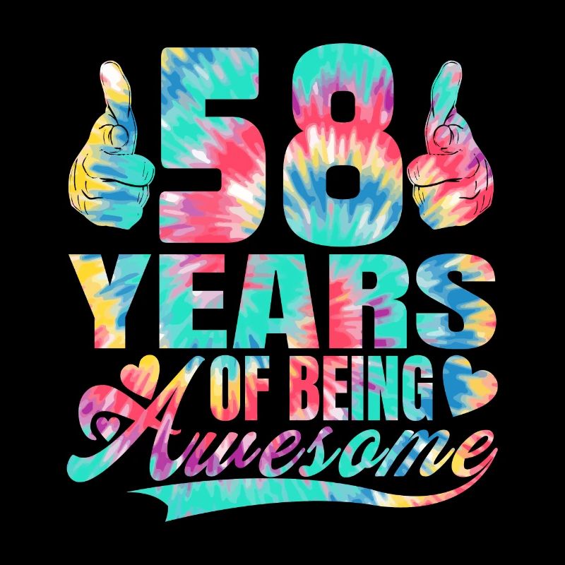 58e anniversaire ou anniversaire 58 ans d’existence