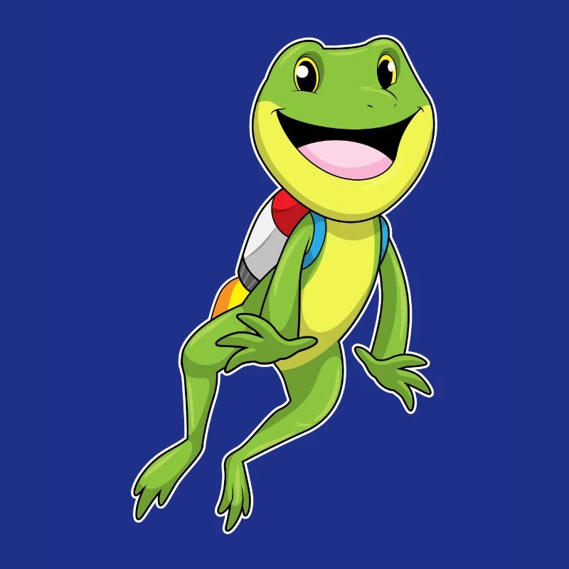 Frog with jetpack