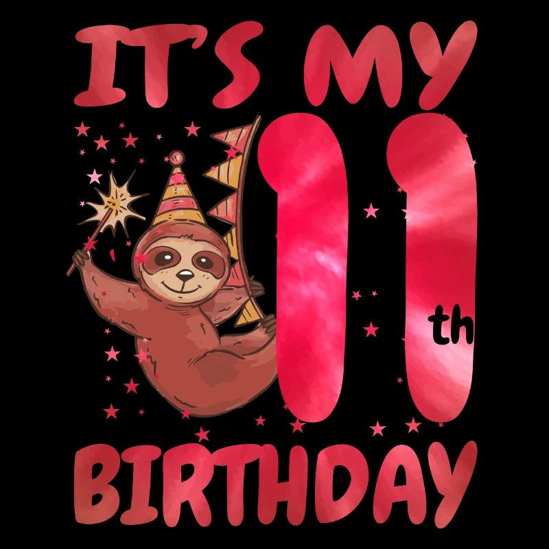 11ème anniversaire Mignon Sloth Party Hat