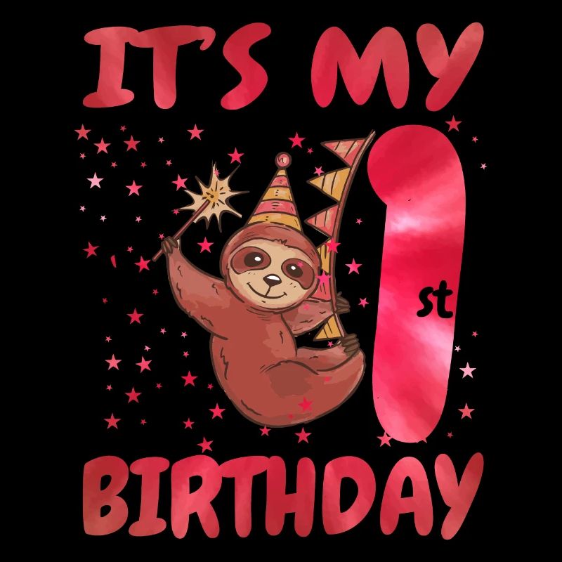 1er anniversaire Mignon Sloth Party Hut Sur le thème Anniversaire