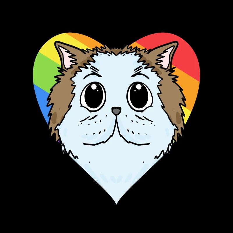 CHAT LGBT Chat Persan Arc-en-ciel