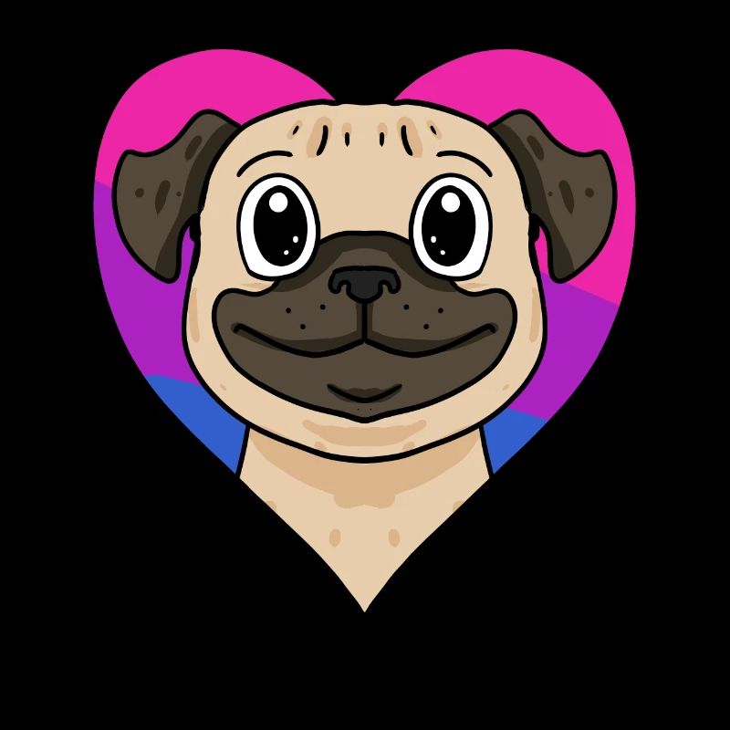 Bisexuell Mops Hund Geschenk
