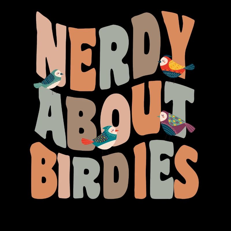 Oiseaux nerdy à propos des birdies