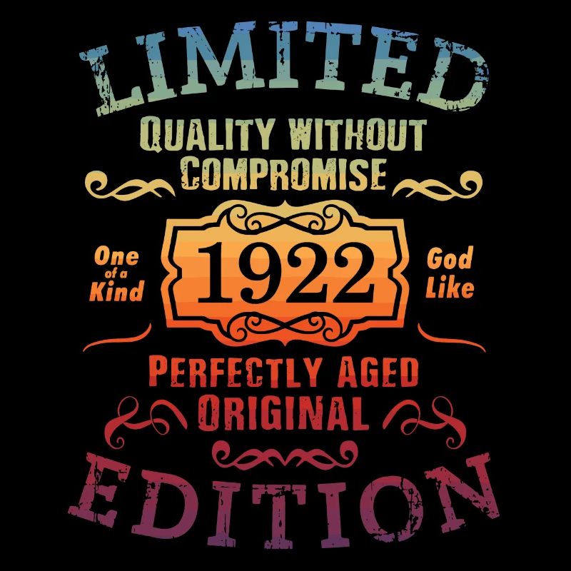 Geburtstag 1922 Limited Edition Geschenk Used Cool