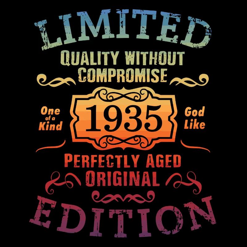 Anniversaire 1935 Édition Limitée Cadeau Occasion Cool