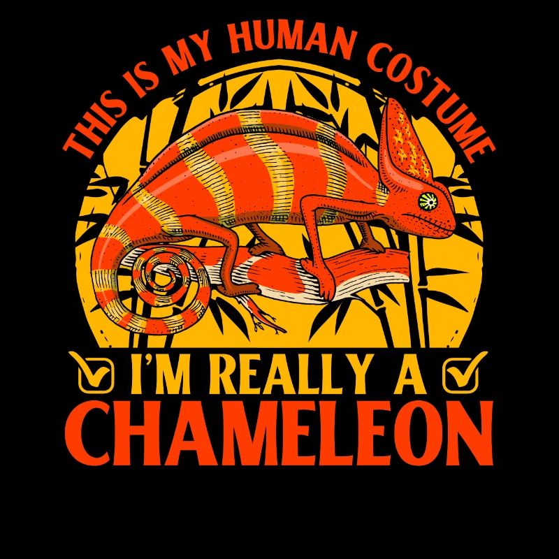 This is my Human Costume I'm really a Chameleon