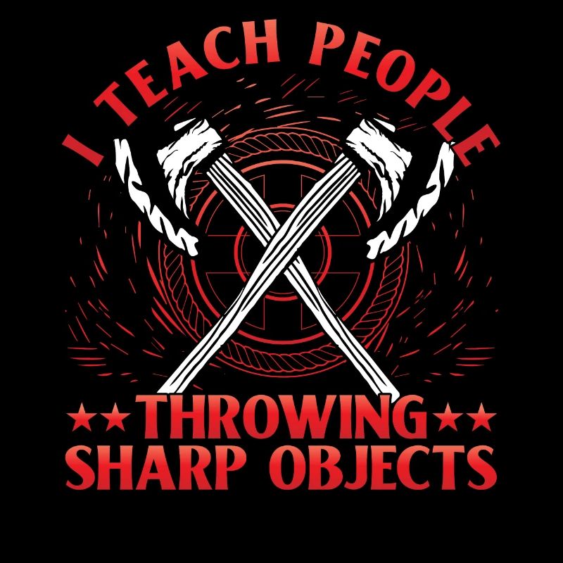 I teach people throwing Sharp Objects Axe Throwing