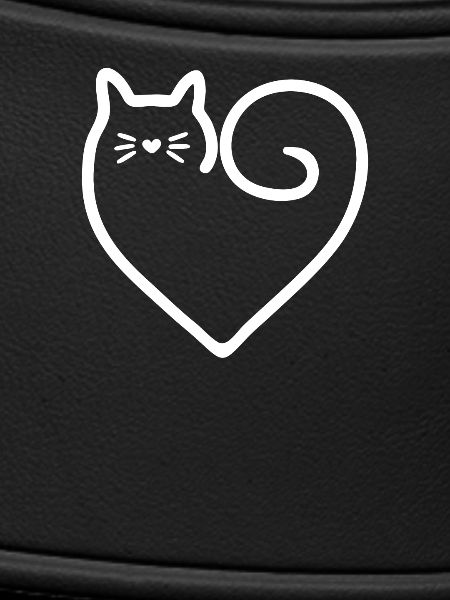 Herz-Form-Katze mit Liebe