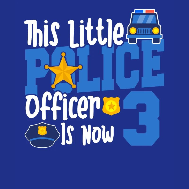 This little policeman is now 3 years old, 3.