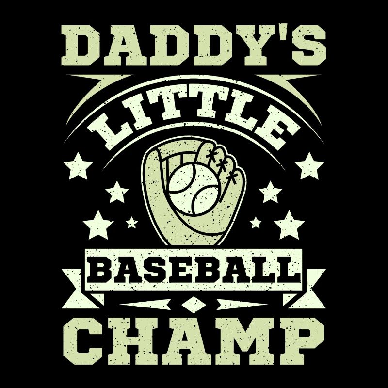 Daddy's little baseball champ