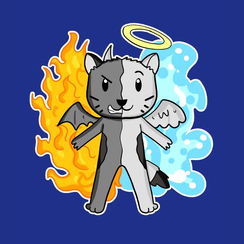 Katze Katzenrasse Devon Rex - Engel und Teufel