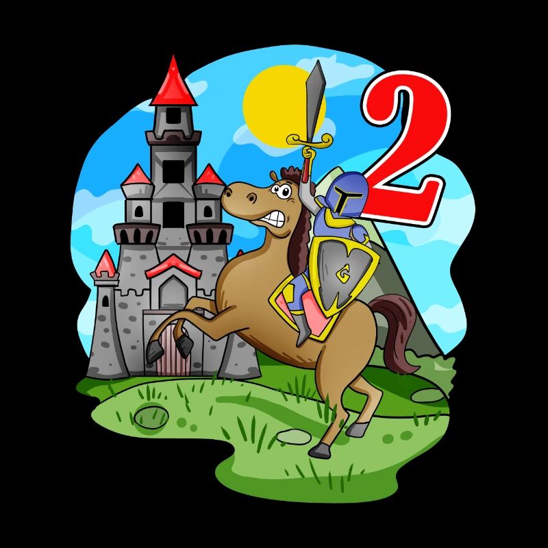 Ritter 2. Geburtstag 2 Jahre Junge Geschenk