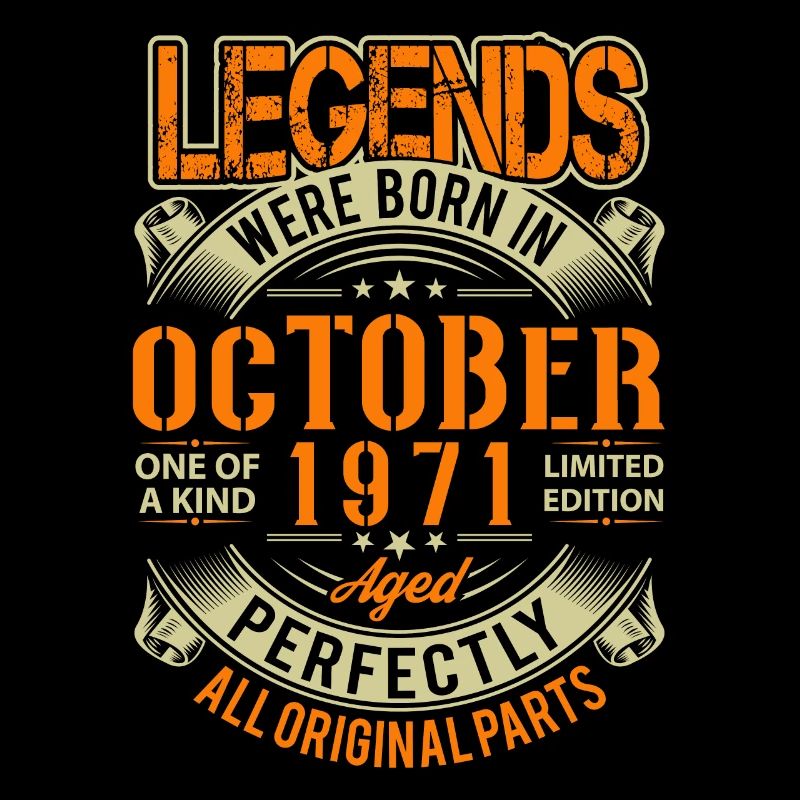 1971 Octobre Légende d’anniversaire