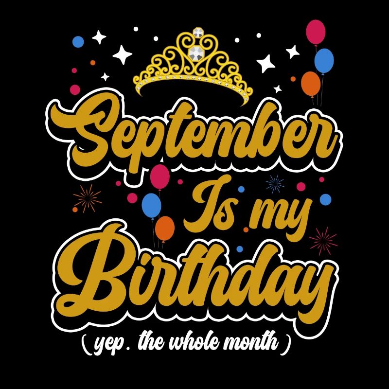 Septembre est mon anniversaire. La célébration de l'