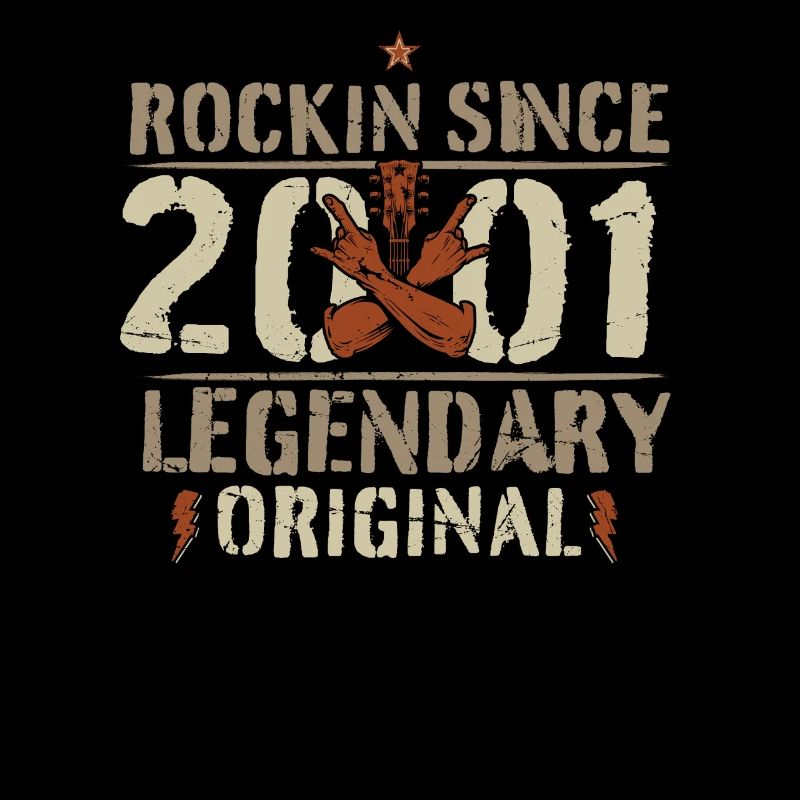 2001 21 Jahre Rock and Roll Geburtstag Geschenk