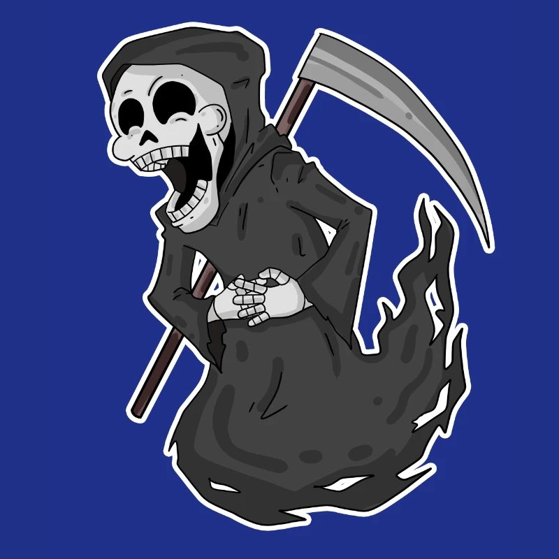 Grim Reaper rit drôle