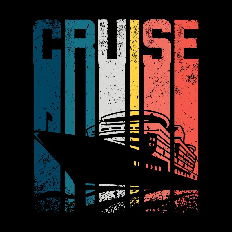 Retro Vintage Cruising Ship