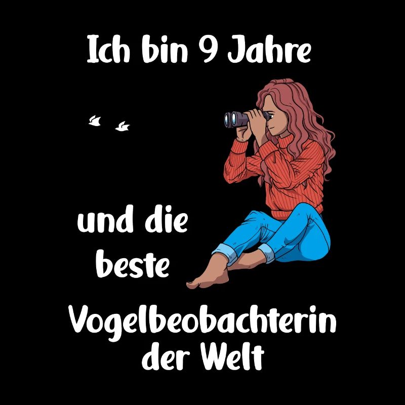 Ich bin 9 - Mädchen Vogelbeobachtung