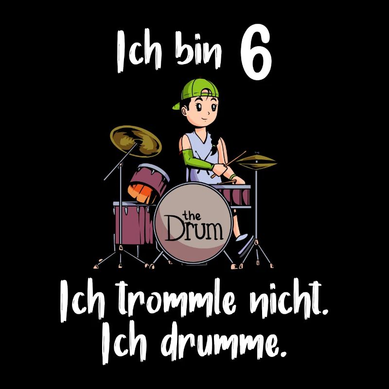 Ich bin 6 - Mädchen Schlagzeuger