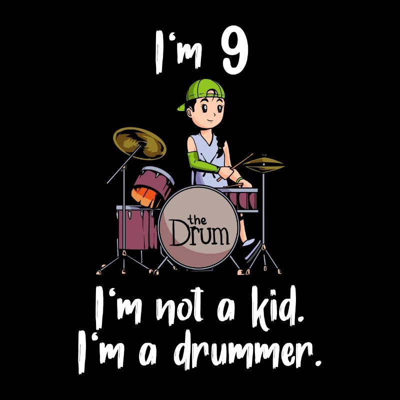 I’m 9 - Girl Drummer