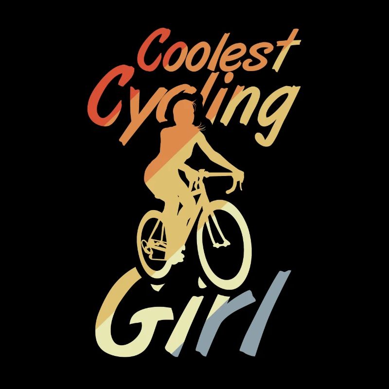 Coolste Radfahrerin