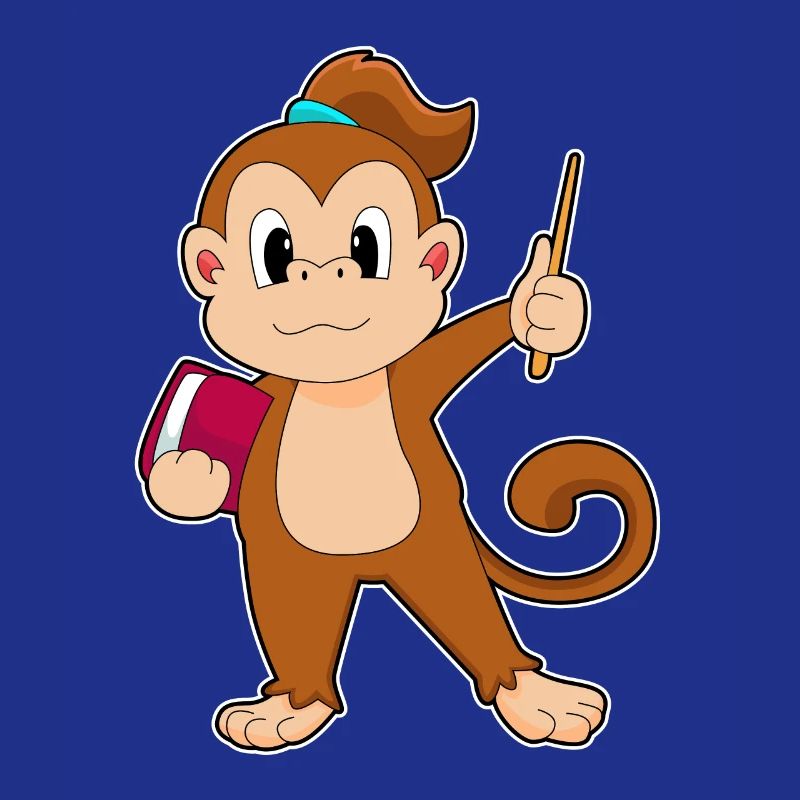 Monkey Teacher Book Pointer