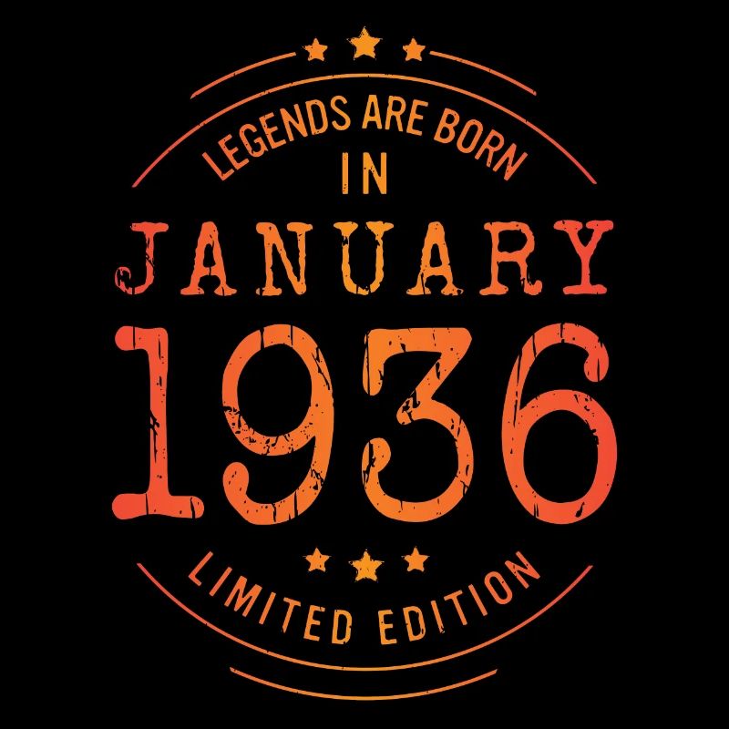 Anniversaire Janvier 1936 Edition Limitée Millésime