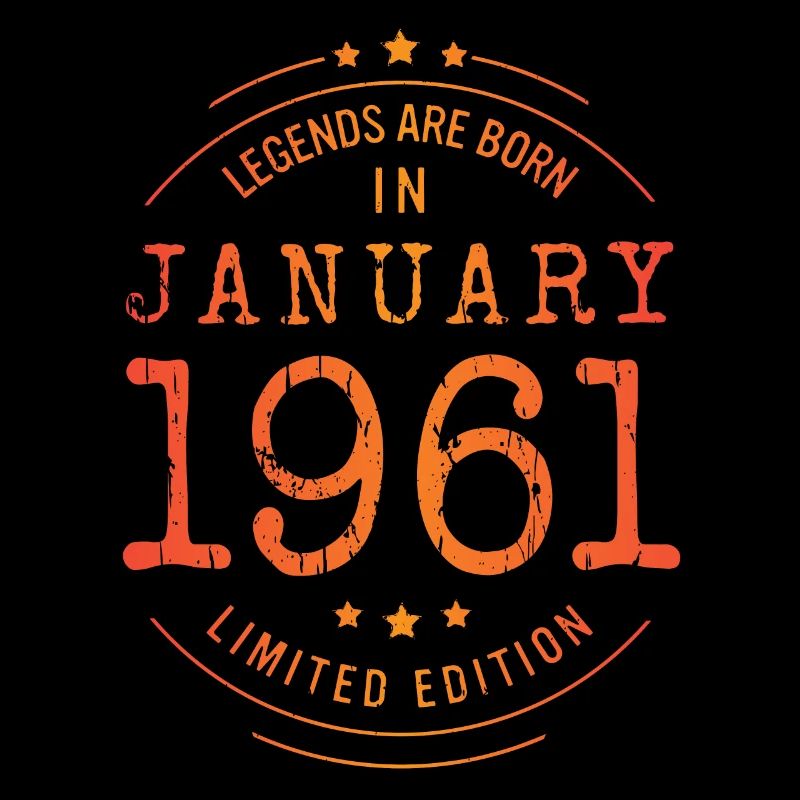 Geburtstag Januar 1961 Limited Edition Vintage