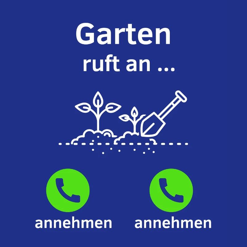 Garten ruft an - annehmen oder annehmen?