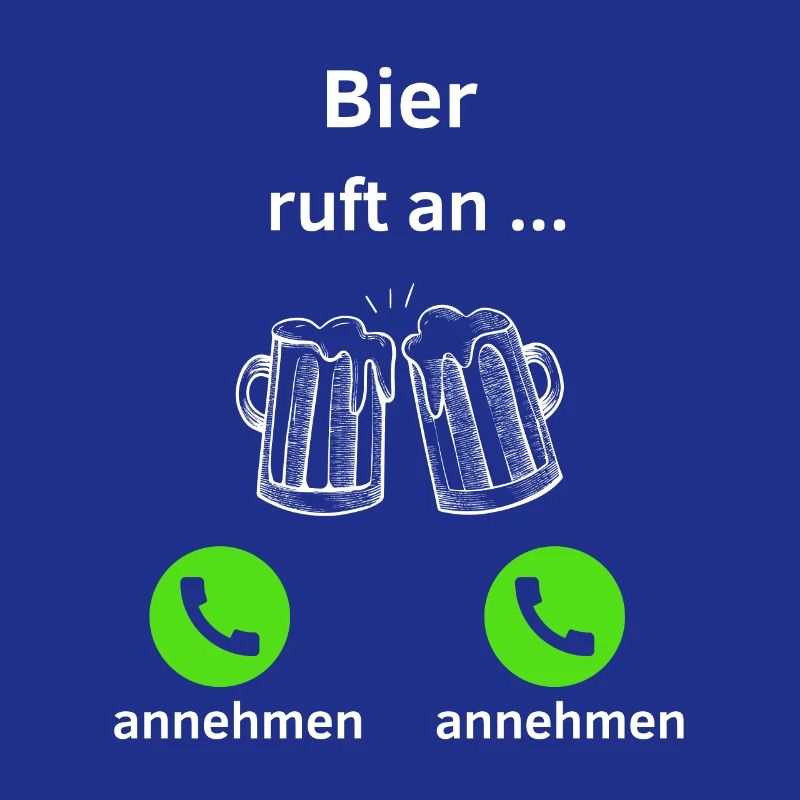 Bier ruft an - annehmen oder annehmen?