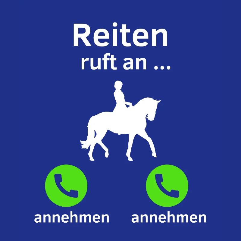 Reiten ruft an - annehmen oder annehmen?