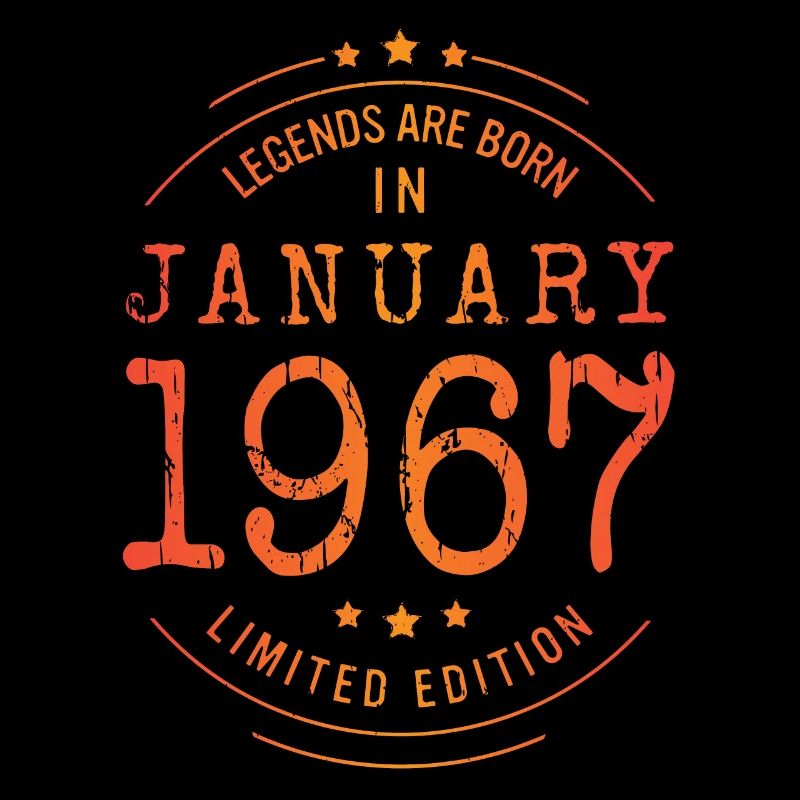 Geburtstag Januar 1967 Limited Edition Vintage