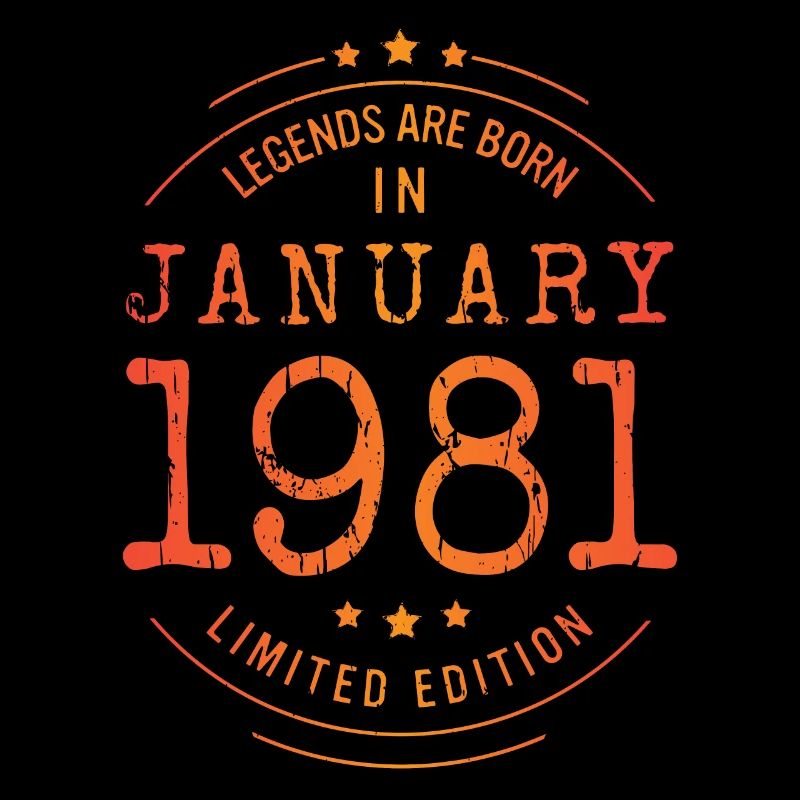 Anniversaire Janvier 1981 Edition Limitée Millésime