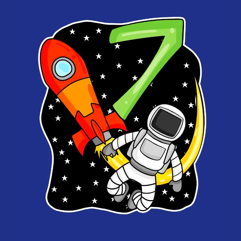 7e anniversaire - 7 ans Jeune astronaute