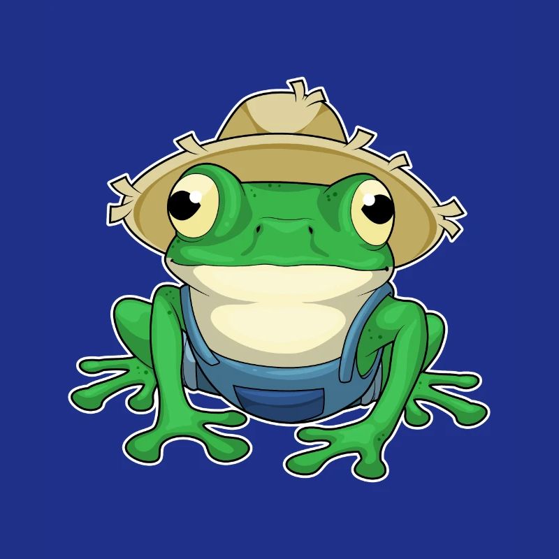 Frog Farmer Hat