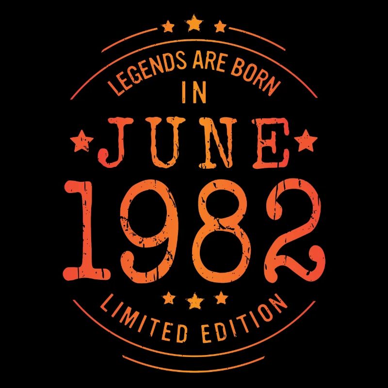 Geburtstag Juni 1982 Limited Edition Vintage