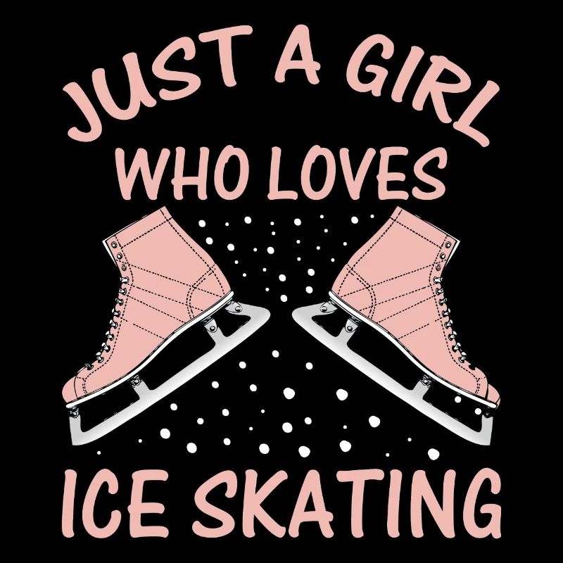 Nur ein Mädchen, das Eislaufen liebt Skater Tee