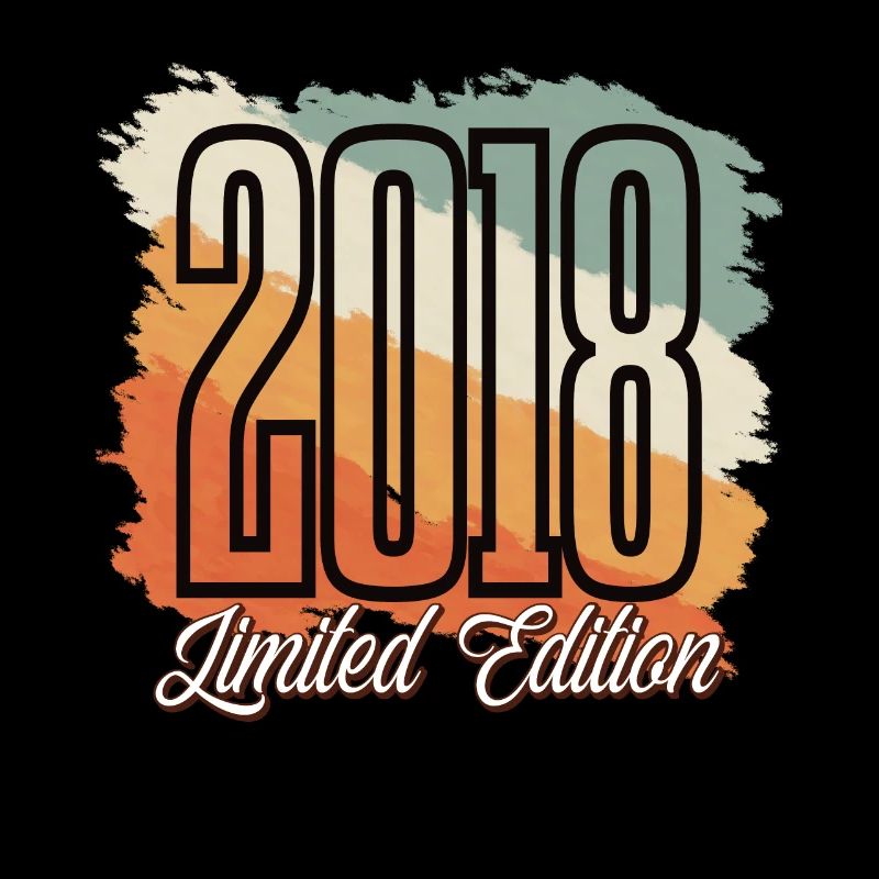2018 Année de naissance Anniversaire Année de construction Vintage Rétro