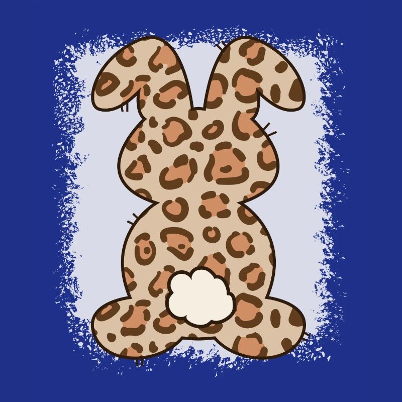 Leopard Print Bleached Easter