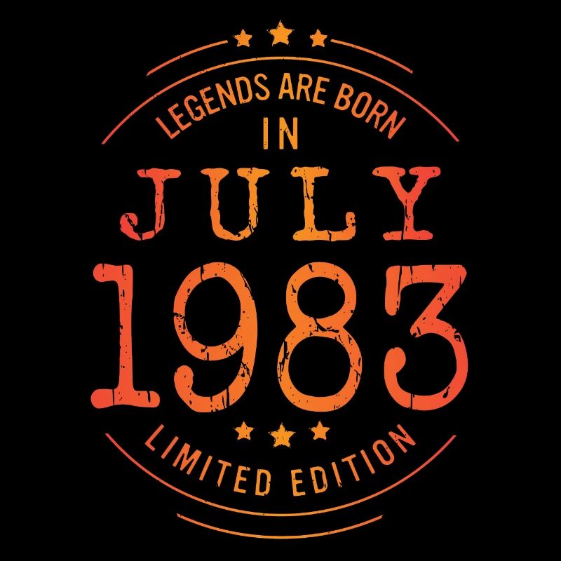 Geburtstag Juli 1983 Limited Edition Vintage