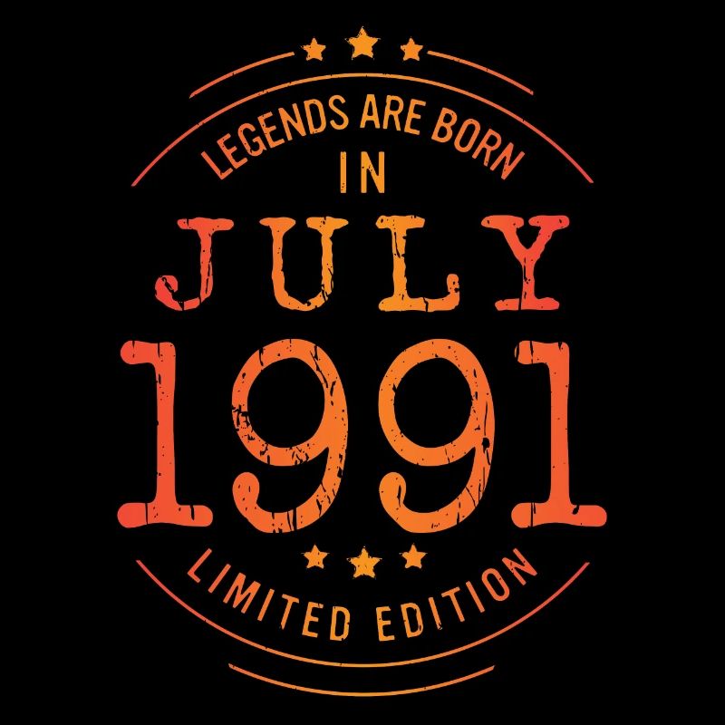 Geburtstag Juli 1991 Limited Edition Vintage