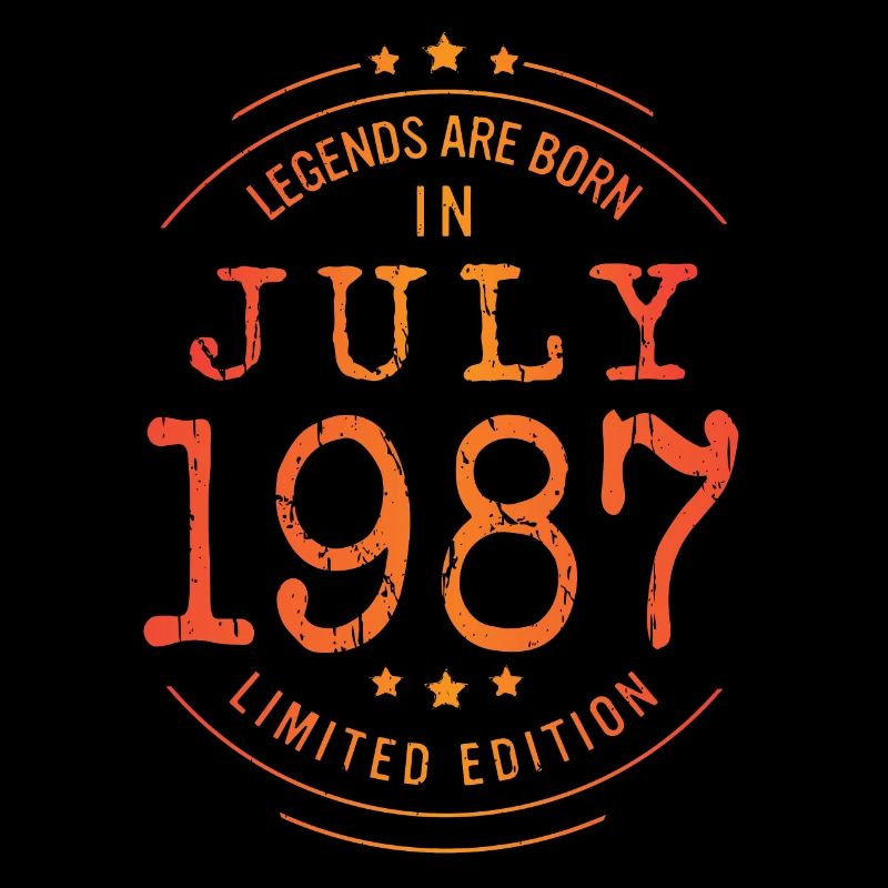 Geburtstag Juli 1987 Limited Edition Vintage