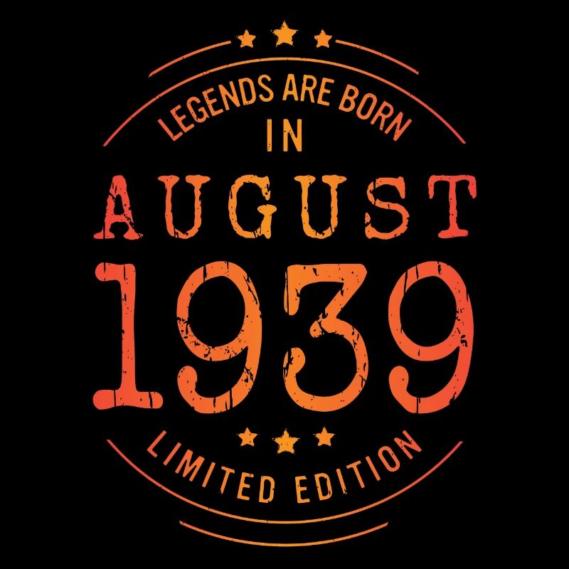 Geburtstag August 1939 Limited Edition Vintage