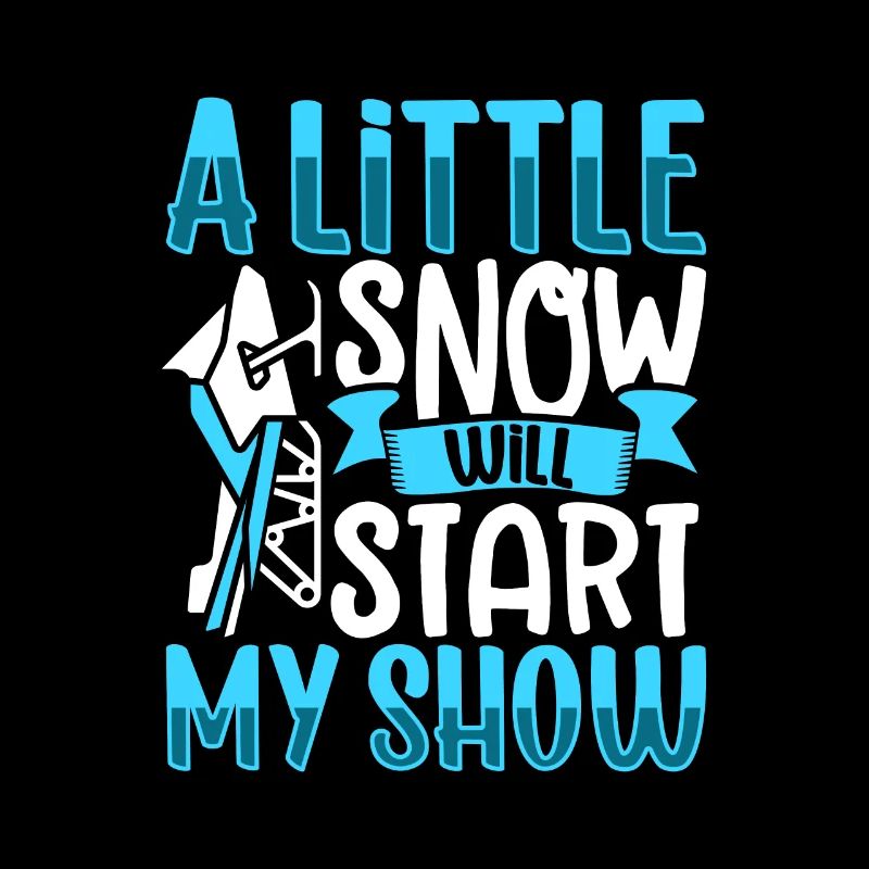 Un peu de neige va commencer mon spectacle - Motoneige