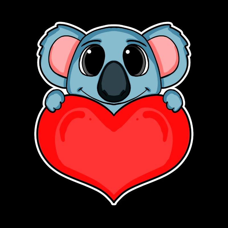 Koala mit Herz - Liebe Romantisch