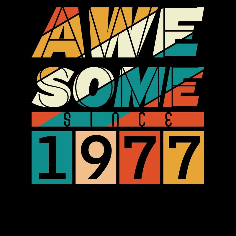 1977 Naissance Anniversaire Année de naissance millésime
