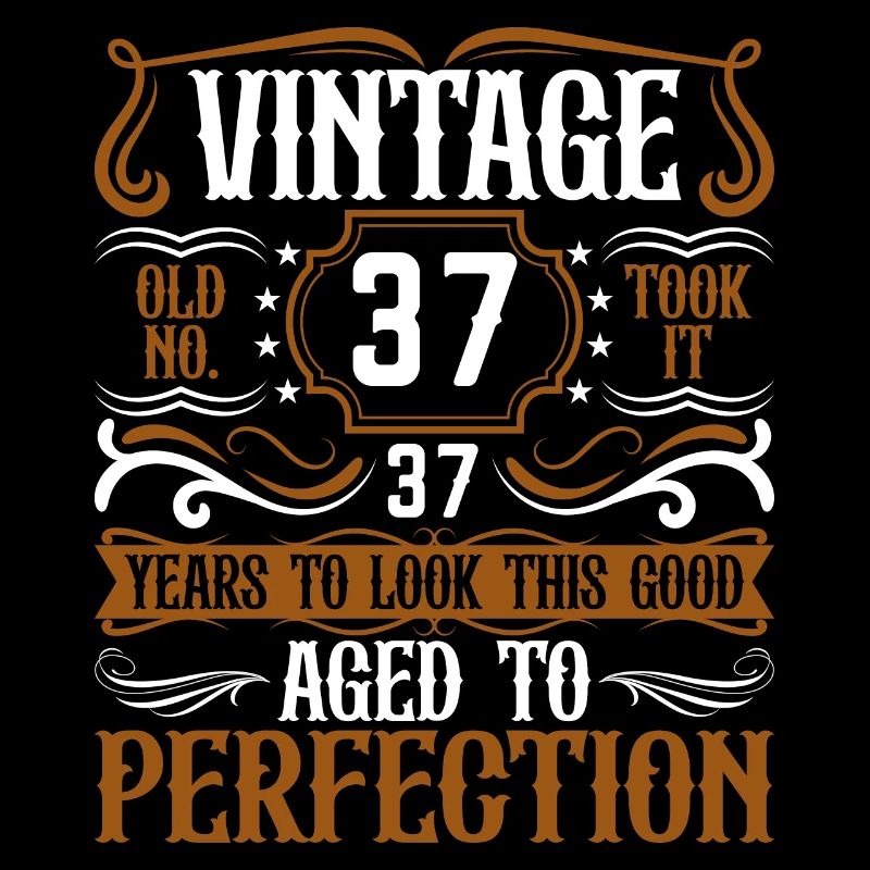 37th Birthday Vintage Retro