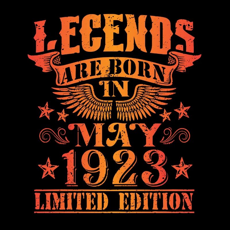 Birthday May 1923 Limited Edition Vintage