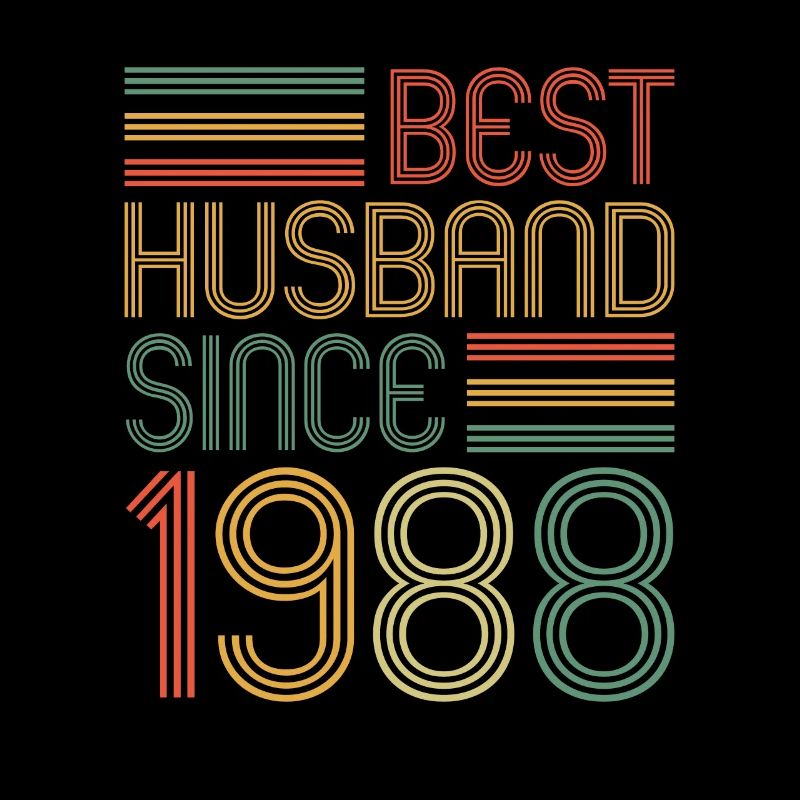 35th Wedding Anniversary Best Husband since 1988